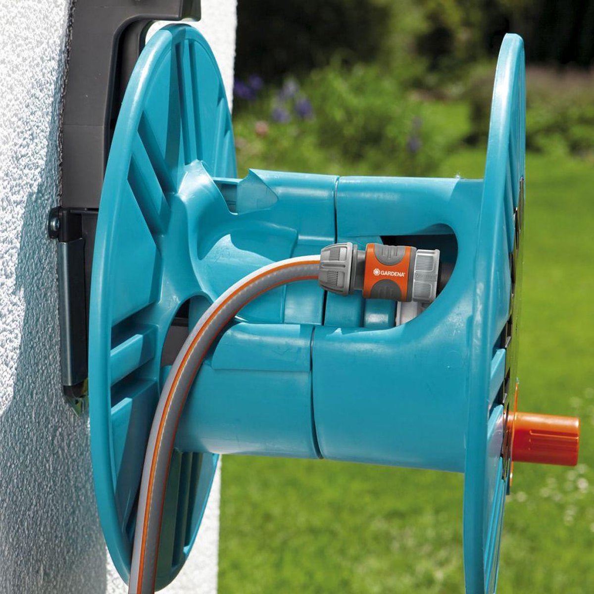  GARDENA - Wandslanghouder 60 Met Slanggeleider - Slanghouder - Maximale Capaciteit 60 Meter