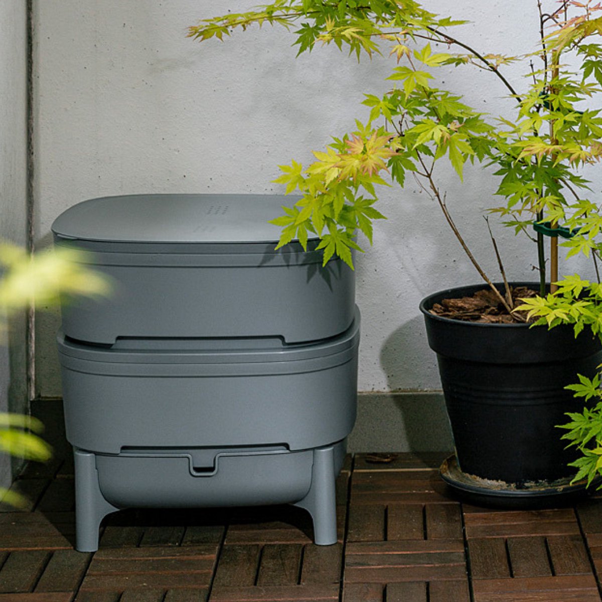  Wormenboerderij Kunststof Wormenbak - Wormenhotel - Wormentoren - Wormen Compostbak - Compost - 30L - 100% Gerecycled Kunststof - Exclusief Compostwormen