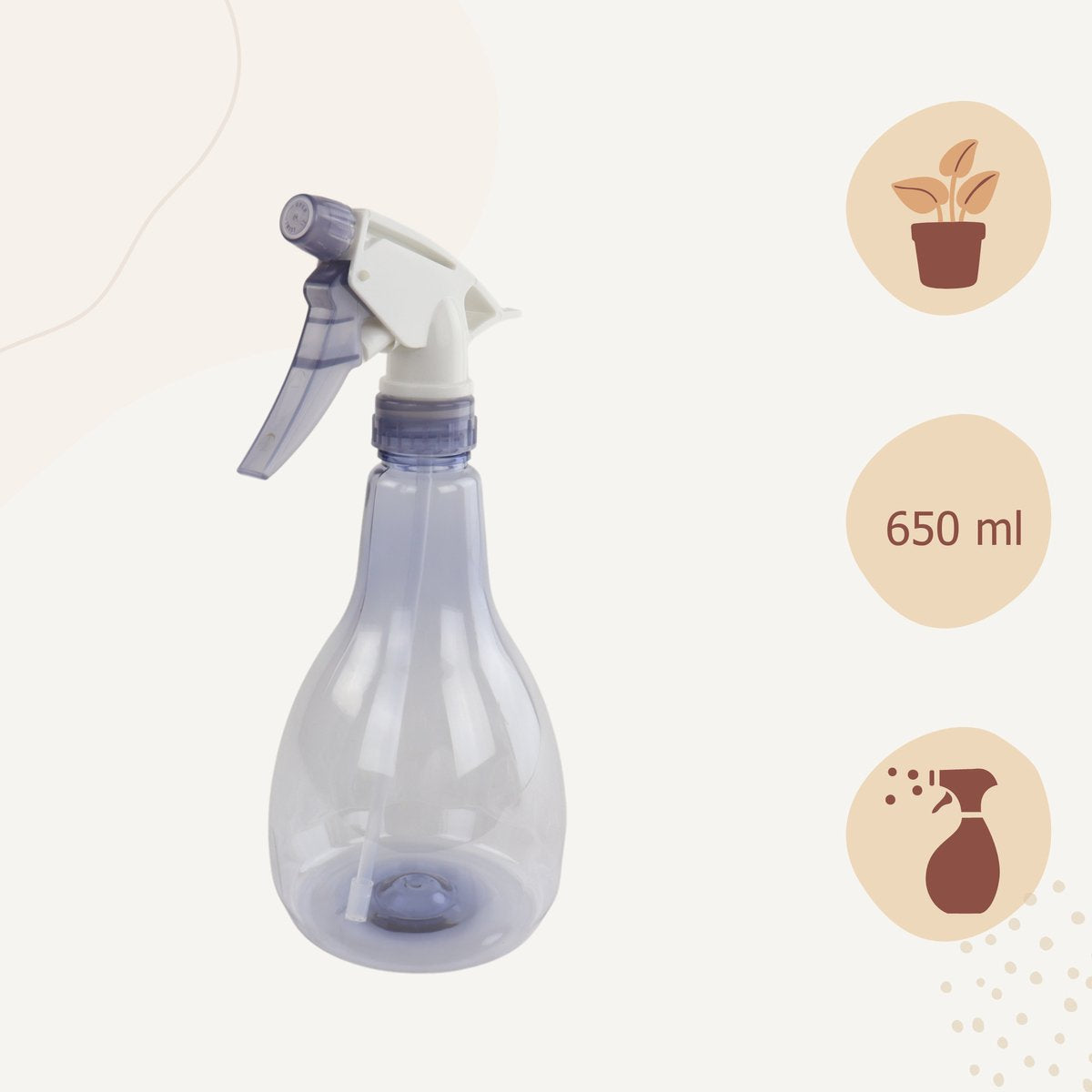  Orange85 Plantenspuit - Plantensproeier - Waterverstuiver - 650 Ml - Blauw - Kunststof - Binnen - Sprayflacon