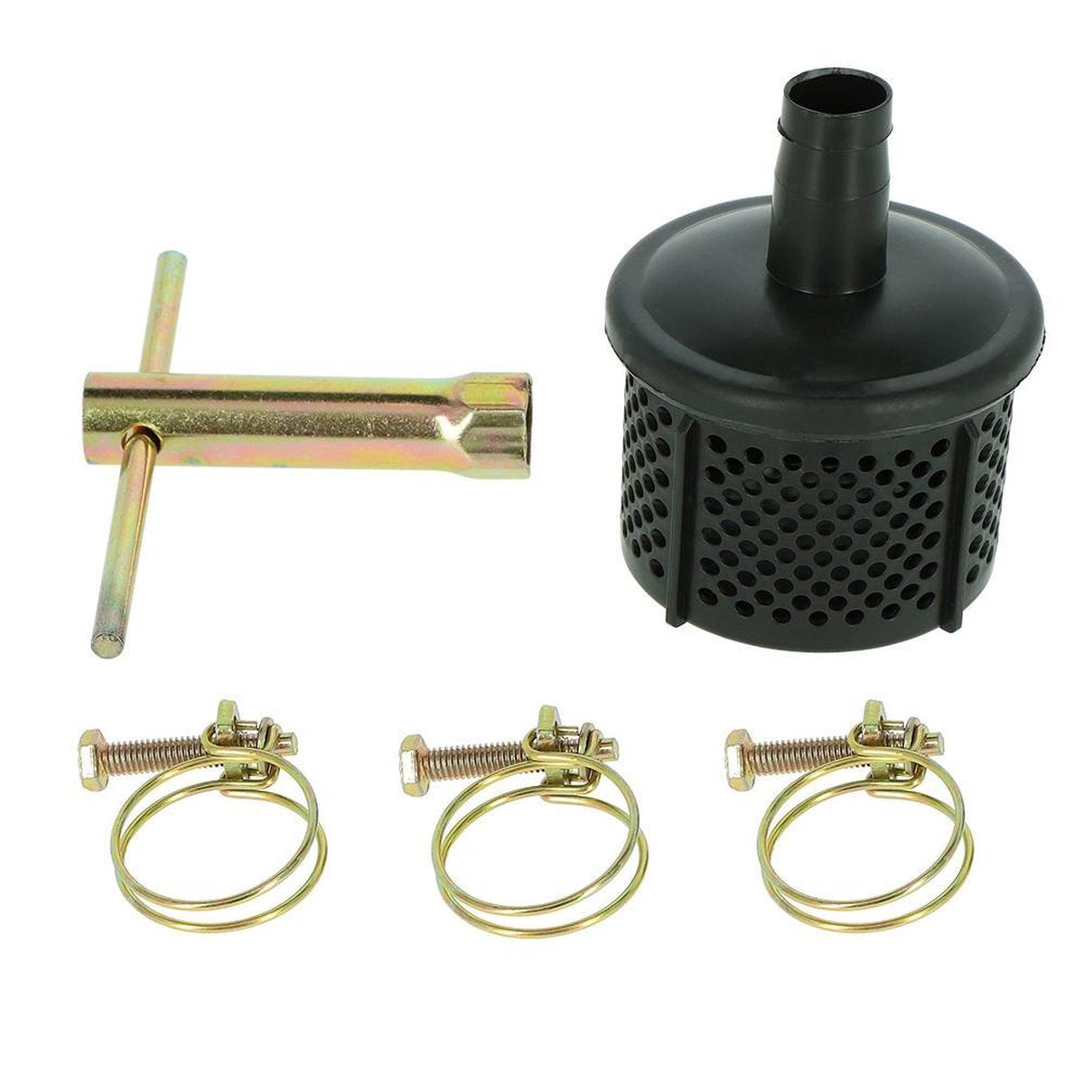  Kibani Waterpomp 8.000 Liter P/uur - 98 Cc / 1.5 PK 4-takt Benzine Motor - 4000 Toeren/Minuut - Doorstroming 8 M³ P/uur - Tuinpomp