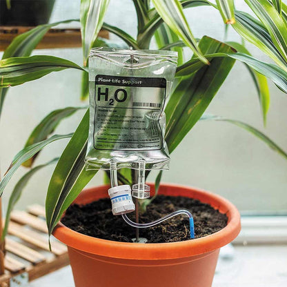  MikaMax Watergeefsysteem Voor Kamerplanten - Infuus Voor Planten - 8 Dagen Automatisch Water - 450 Ml