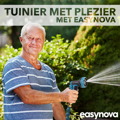  Complete Set Tuinslang Van 30 Meter Met Flexibel Ontwerp – Sproeikop Met 9 Standen – Licht In Gewicht &amp; Makkelijk Opbergen – Uitrekbare Slang -
