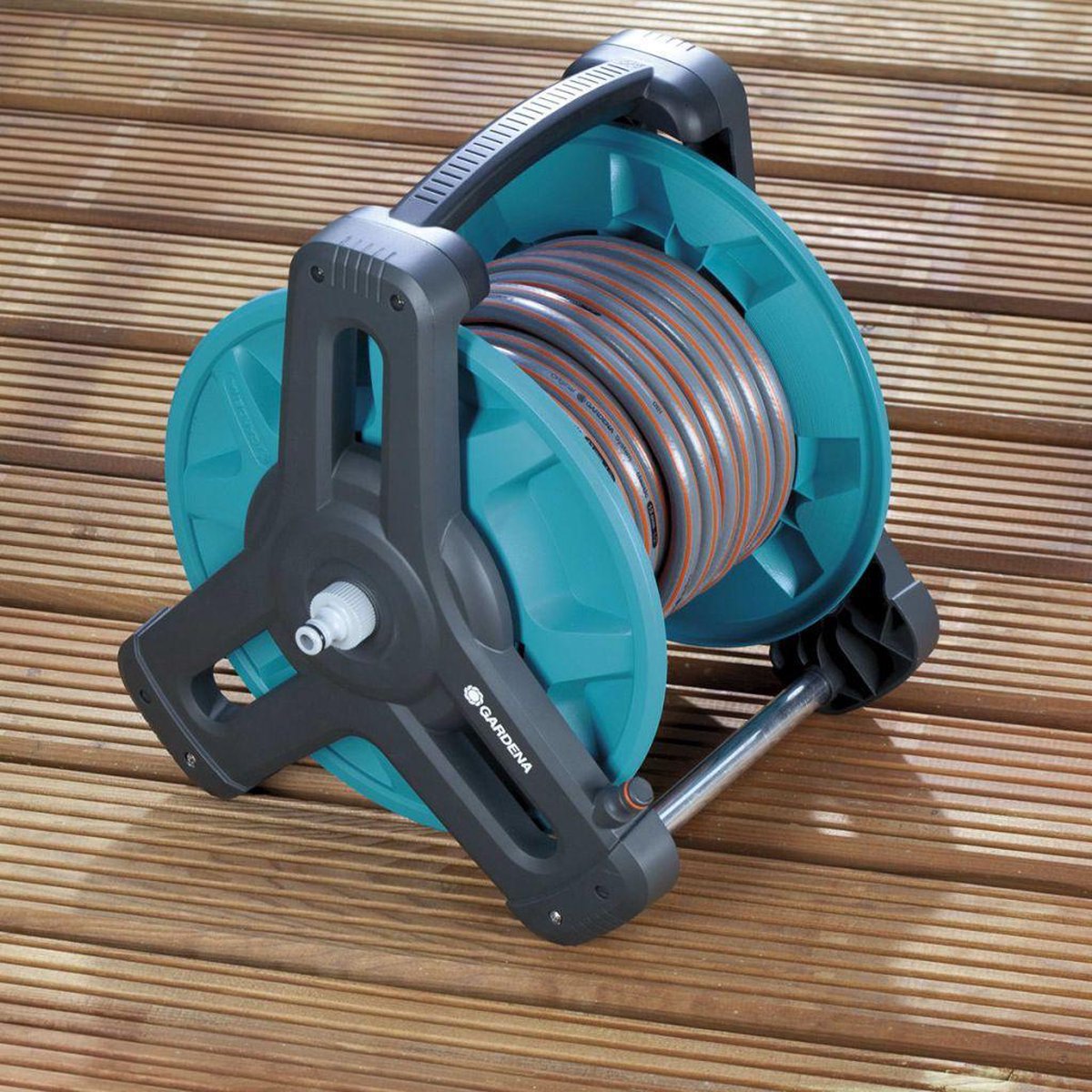  GARDENA Classic Slanghouder 50 - Geschikt Voor 50 M Ø13 Mm / 40 M Ø15 Mm / 30 M Ø19 Mm Slang