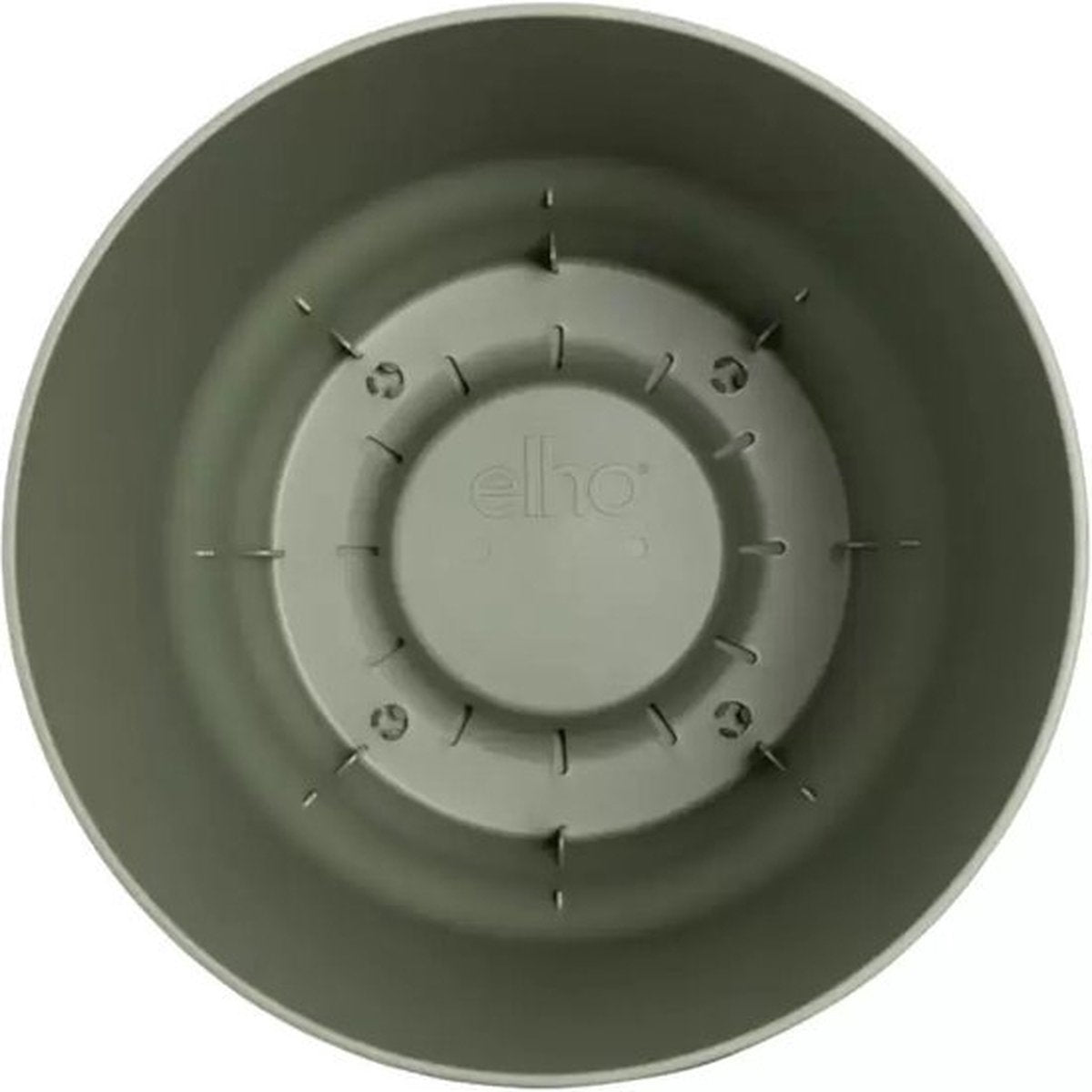  Elho Greenville Rond 30 - Grote Bloempot Voor Buiten - Gemaakt Van Gereycled Plastic - Ø 29.5 X H 27.8 Cm - Blad Groen