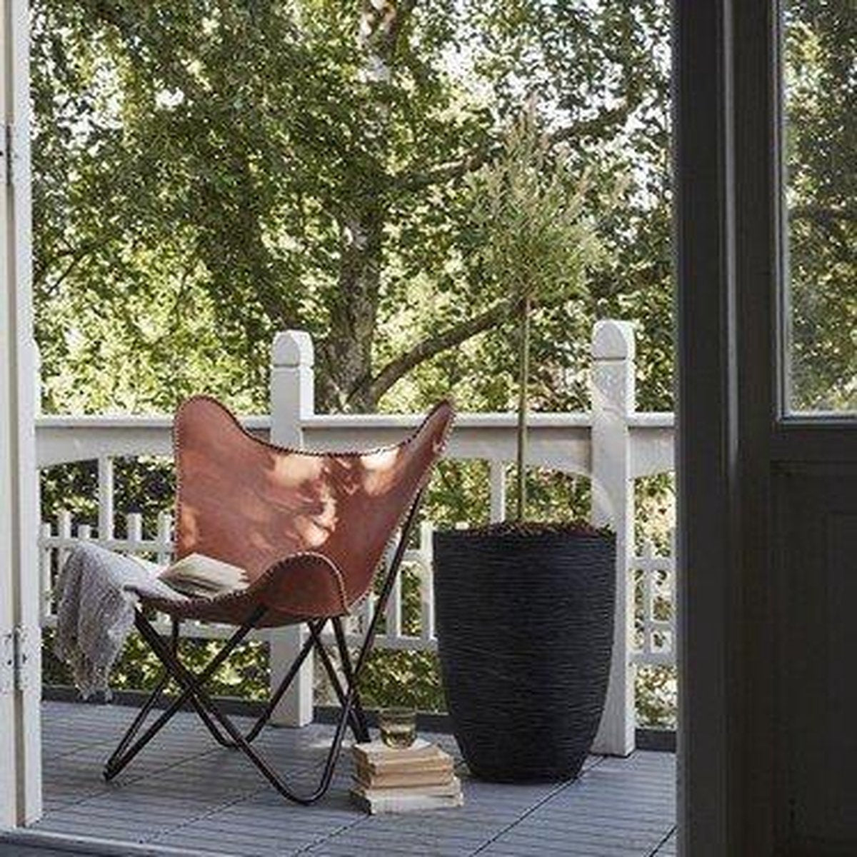  Capi Europe - Vaas Elegant Deluxe Rib NL - 40x60 - Zwart - Voor Binnen En Buiten - KBLR1131