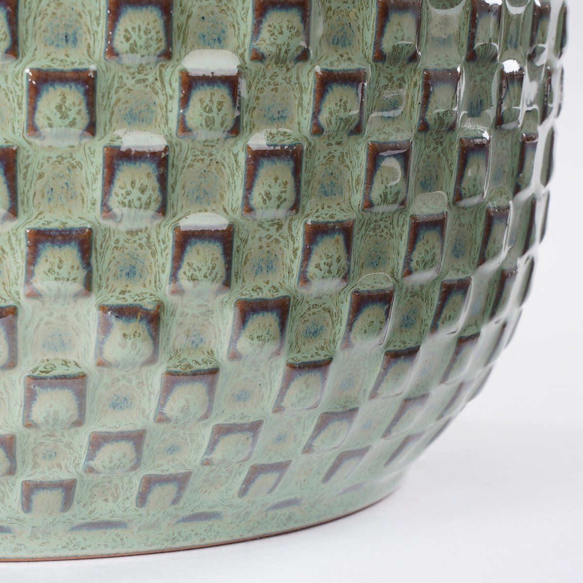  Mica Decorations Daan Bloempot - H17,5 X Ø19 Cm - Groen