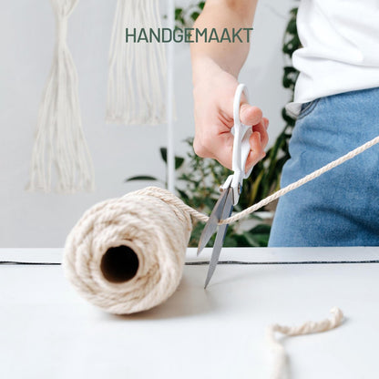  Gadgy Plantenhanger Macramé 3 Stuks - Luxe Gevlochten Touw Katoen - Plantenpot Ophangen - Hangpot
