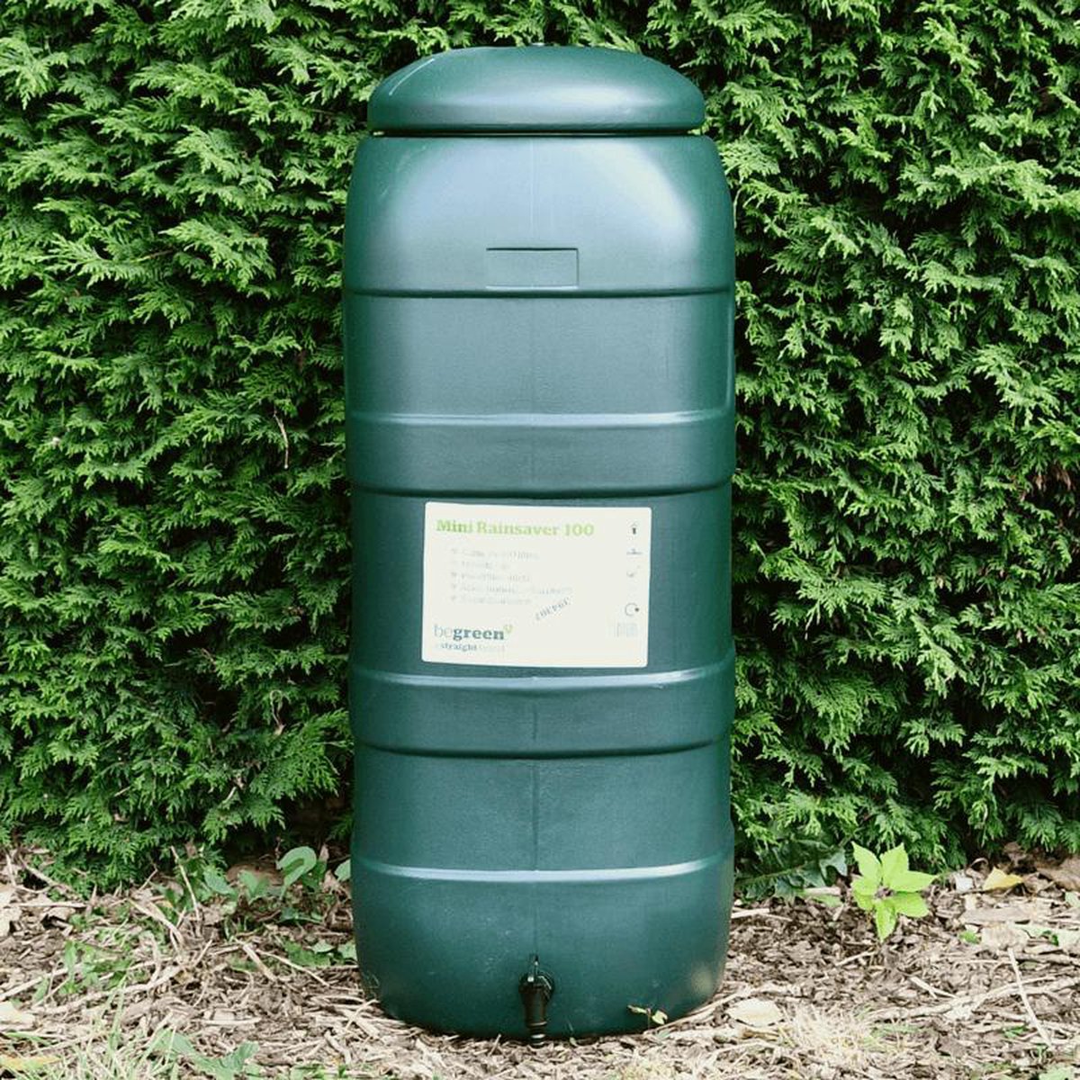  Regenton Rainsaver - Groen 100 L + Voet + Vulautomaat