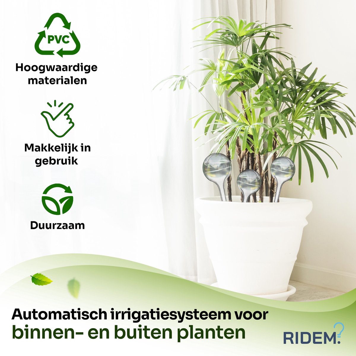  Waterdruppelaar Voor Planten - Irrigatiesysteem- Waterbol - Druppelsysteem - Watergeefsysteem Voor Kamerplanten - Plantenwatergever -6 Stuks - Transparant