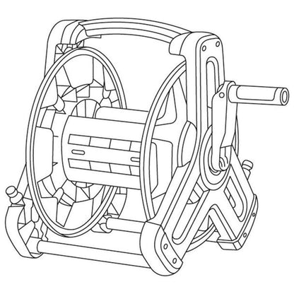  GARDENA Classic Slanghouder 50 - Geschikt Voor 50 M Ø13 Mm / 40 M Ø15 Mm / 30 M Ø19 Mm Slang