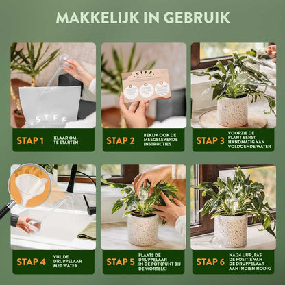  STFF &amp; Co® Waterdruppelaar Voor Planten – Irrigatiesysteem Automatisch Watergeefsysteem – Waterbollen Voor Planten – Bewateringssysteem – 8 Stuks - 8cm