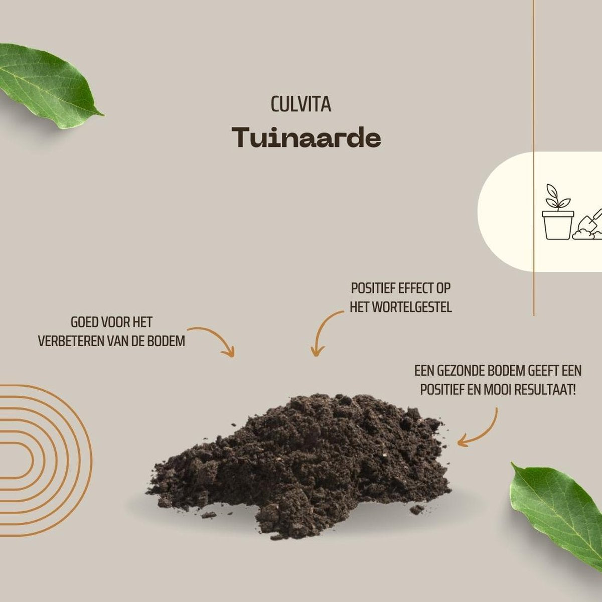  Culvita - Tuinaarde 40 Liter - Organische Bodemverbeteraar - Geschikt Voor Het Ophogen En Egaliseren Van Uw Tuin - Stimuleert Het Bodemleven