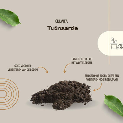  Culvita - Tuinaarde 40 Liter - Organische Bodemverbeteraar - Geschikt Voor Het Ophogen En Egaliseren Van Uw Tuin - Stimuleert Het Bodemleven
