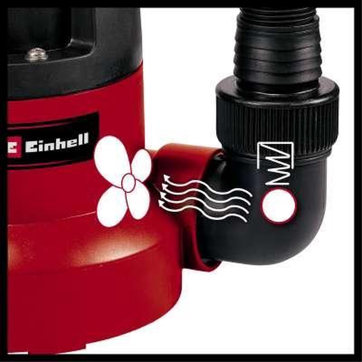  Einhell Dompelpomp GC-SP 3580 LL (350 W - 8000 L/h - 1 Mm Restwater - Traploos Instelbare Vlotterschakelaar - GeÃ¯ntegreerd Terugslagventiel - Draaghandvat - Kabelopwikkeling - Mechanische Afdichting)