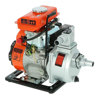  Kibani Waterpomp 8.000 Liter P/uur - 98 Cc / 1.5 PK 4-takt Benzine Motor - 4000 Toeren/Minuut - Doorstroming 8 M³ P/uur - Tuinpomp