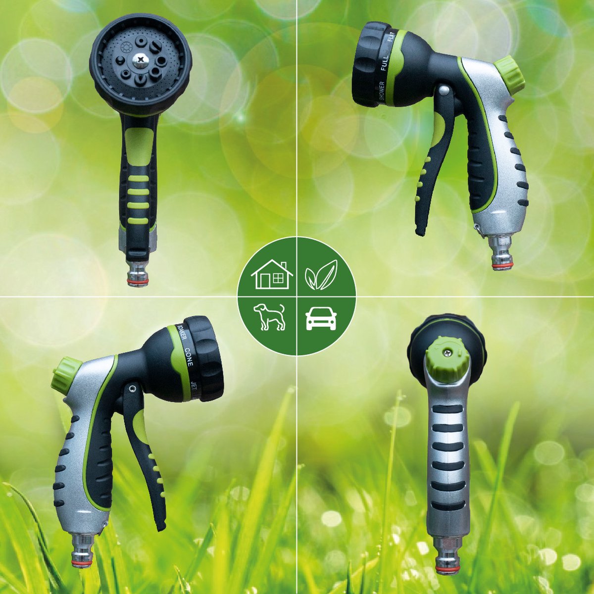  G-Flex Flexibele Tuinslang - Waterslang - 8 Verschillende Sproeistanden - Inclusief Opbergtas/splitter/Koppelstuk/Houder/Rubbers - 30 Meter
