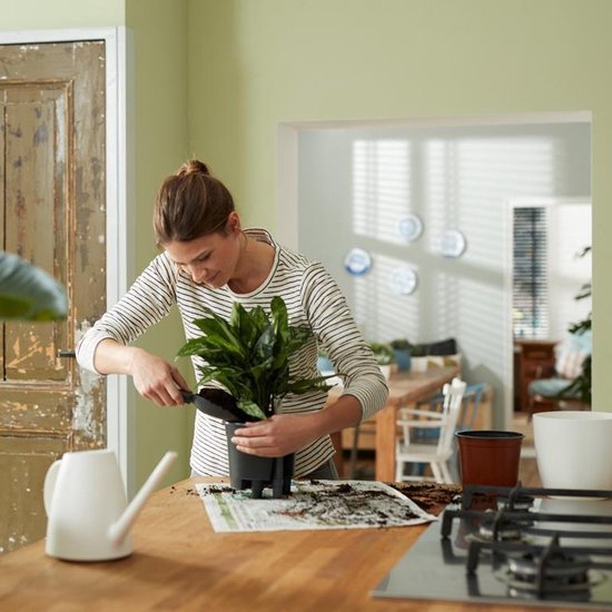  Elho Self-watering Insert 24 - Accessoires Voor Binnenaccessoires - Ø 23.7 X H 22.2 Cm - Zwart/Living Black