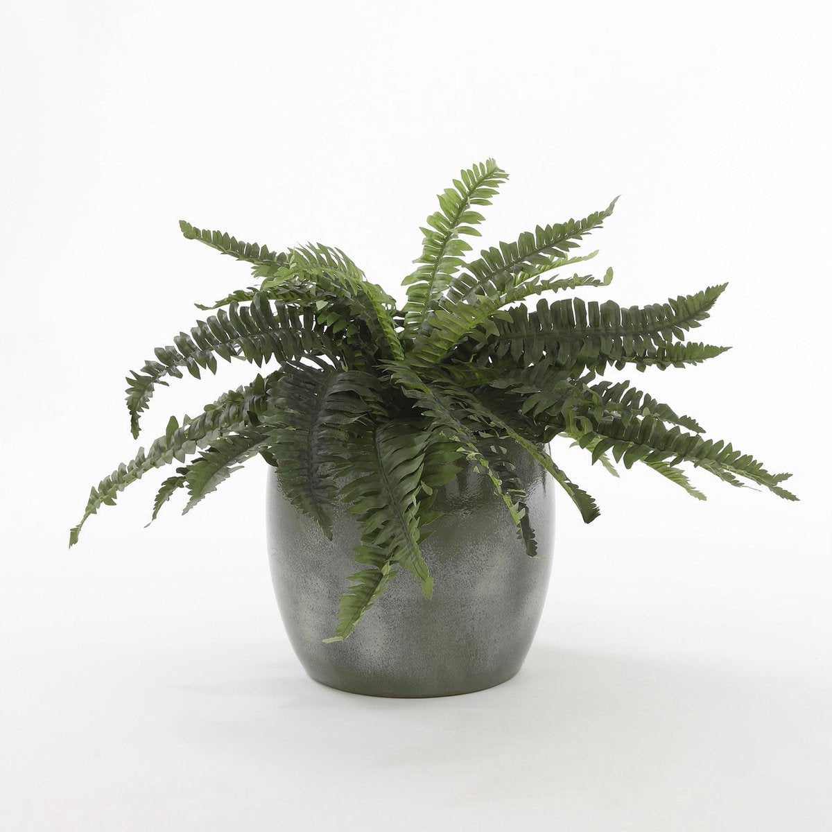  Mica Decorations Lester Bloempot - H31 X Ø33 Cm - Terracotta - Groen