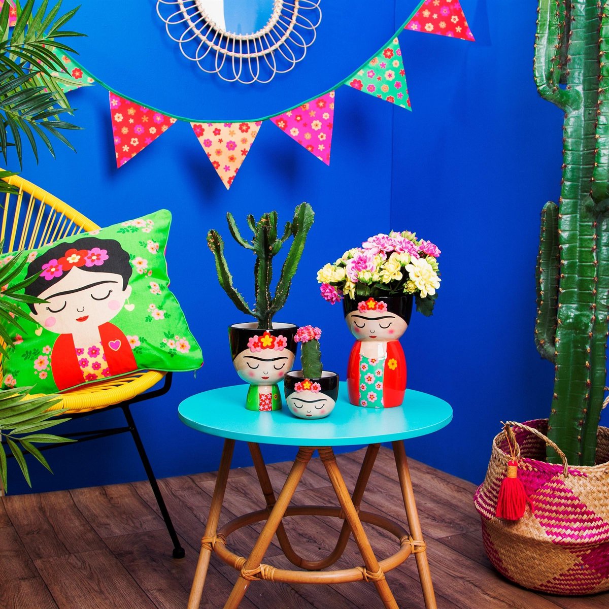  Frida Kahlo Kleine Bloempot - Sass &amp; Belle