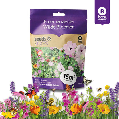  Seeds &amp; Mixes Bloemenweide Zaden Meerjarig En Wilde Bloemen 2 Stuks