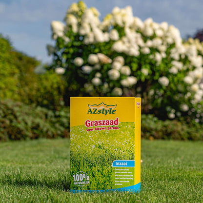  ECOStyle Graszaad-Inzaai Voor Nieuwe Gazons - Dicht Gazon Zonder Mos - Sterke Grasmat - Snelkiemend Graszaad - Speel &amp; Siergazons - 50 M² - 1 KG
