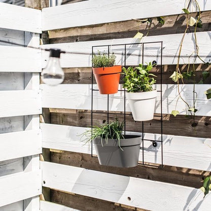  Elho Loft Urban Green Wall Rek 48 - Accessoires Voor Buiten - Ø 47.3 X H 59.0 Cm - Zwart/Living Black