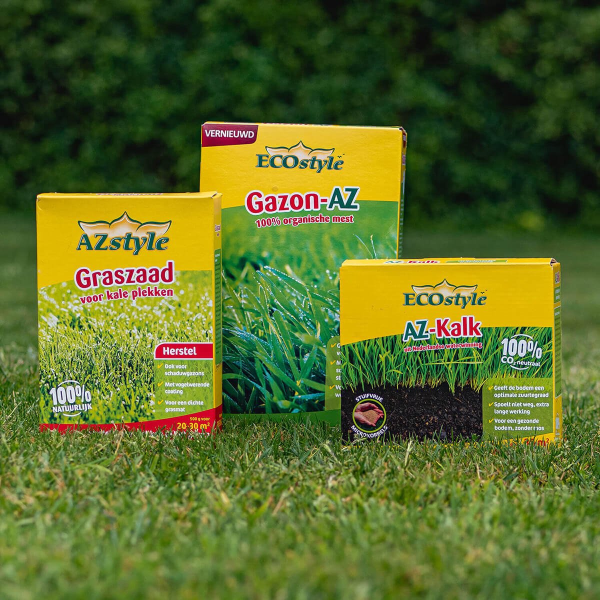  ECOstyle Graszaad Herstel Snelkiemend Gazon Gras – Herstelt Kale Plekken – Vogelwerende Coating – Geschikt Voor Zon- En Schaduw Gazons - Snelle Kieming – 10 – 15M² – 250 GR