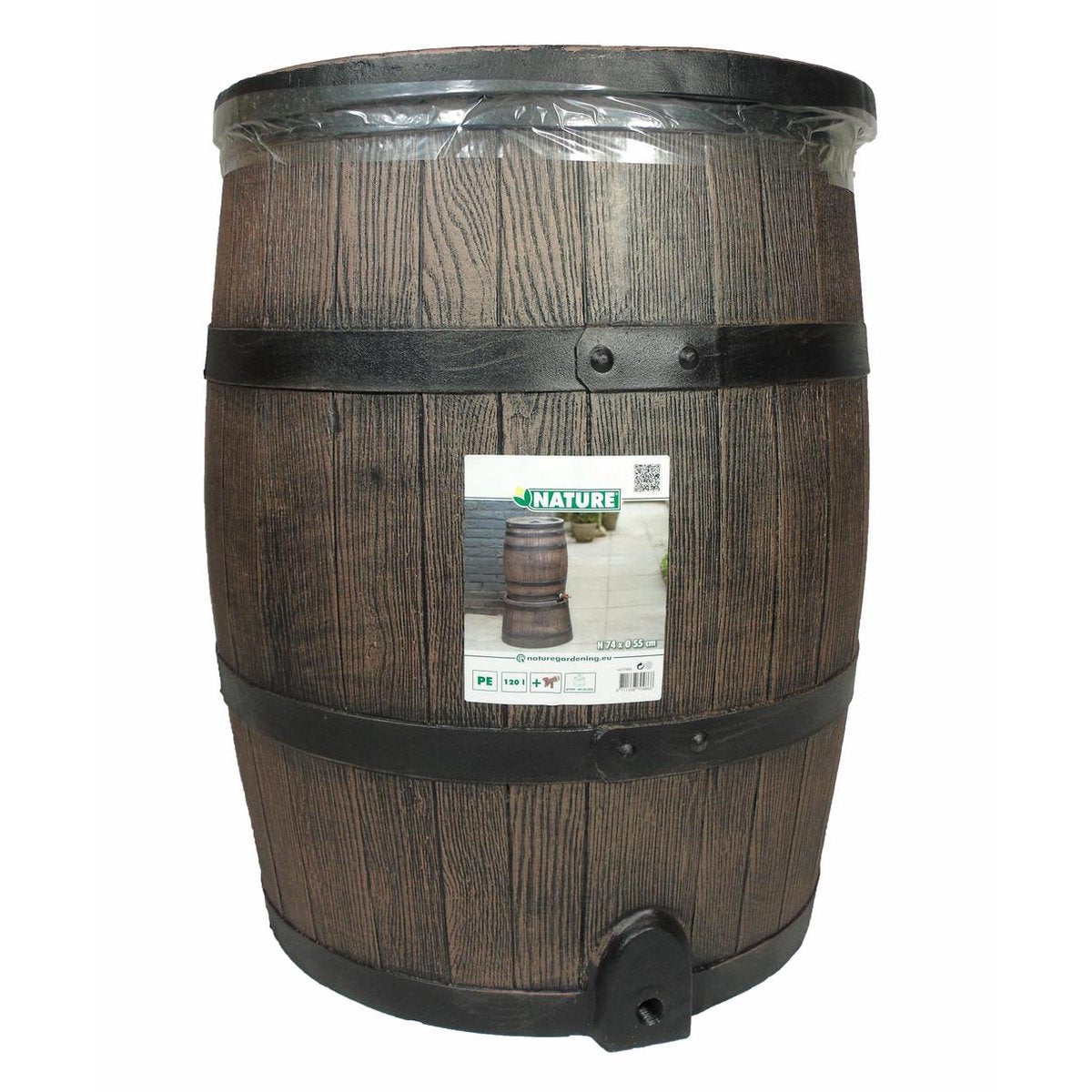  Nature - Regenton - Whiskyvat - 120L - H66 X Ø50,5cm