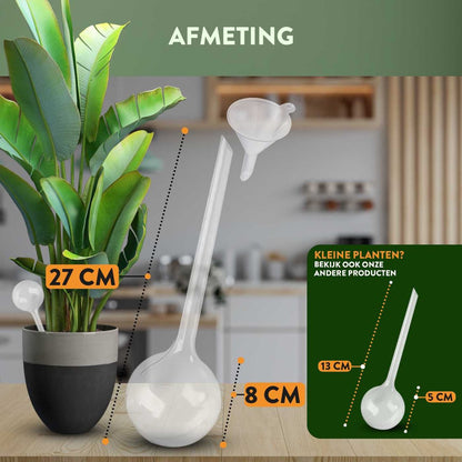  STFF &amp; Co® Waterdruppelaar Voor Planten – Irrigatiesysteem Automatisch Watergeefsysteem – Waterbollen Voor Planten – Bewateringssysteem – 8 Stuks - 8cm