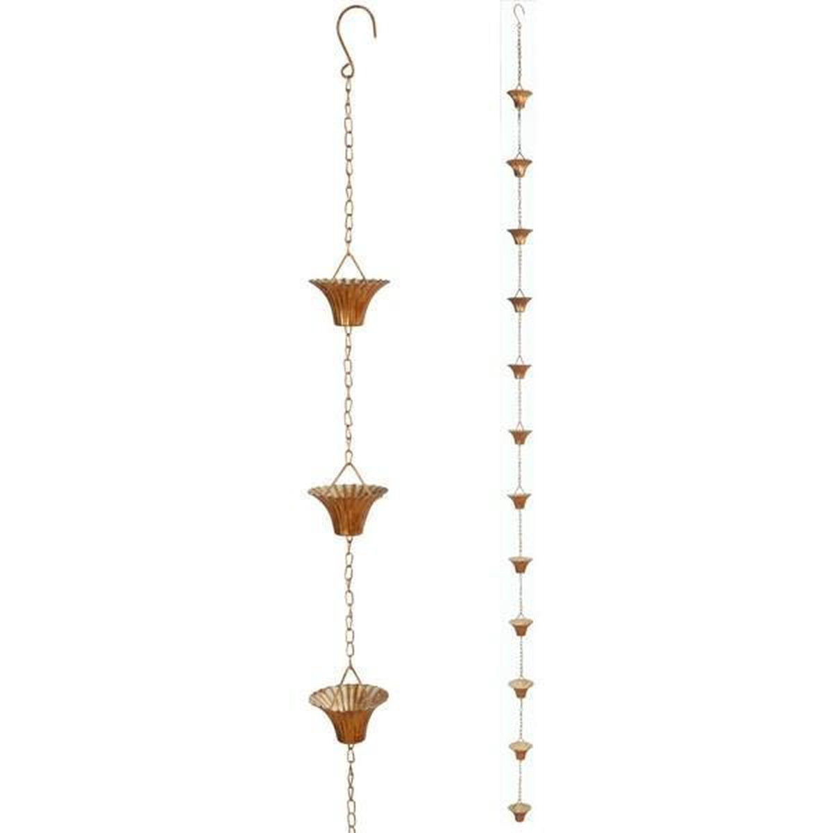  Esschert Design Regenketting 254 Cm Staal Koper