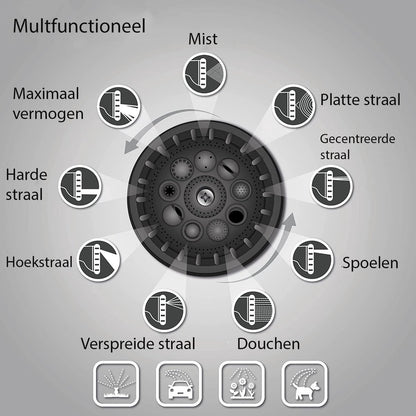  Sens Design Slanghaspel - Tuinslang Haspel - Automatisch - Zwart - 20m