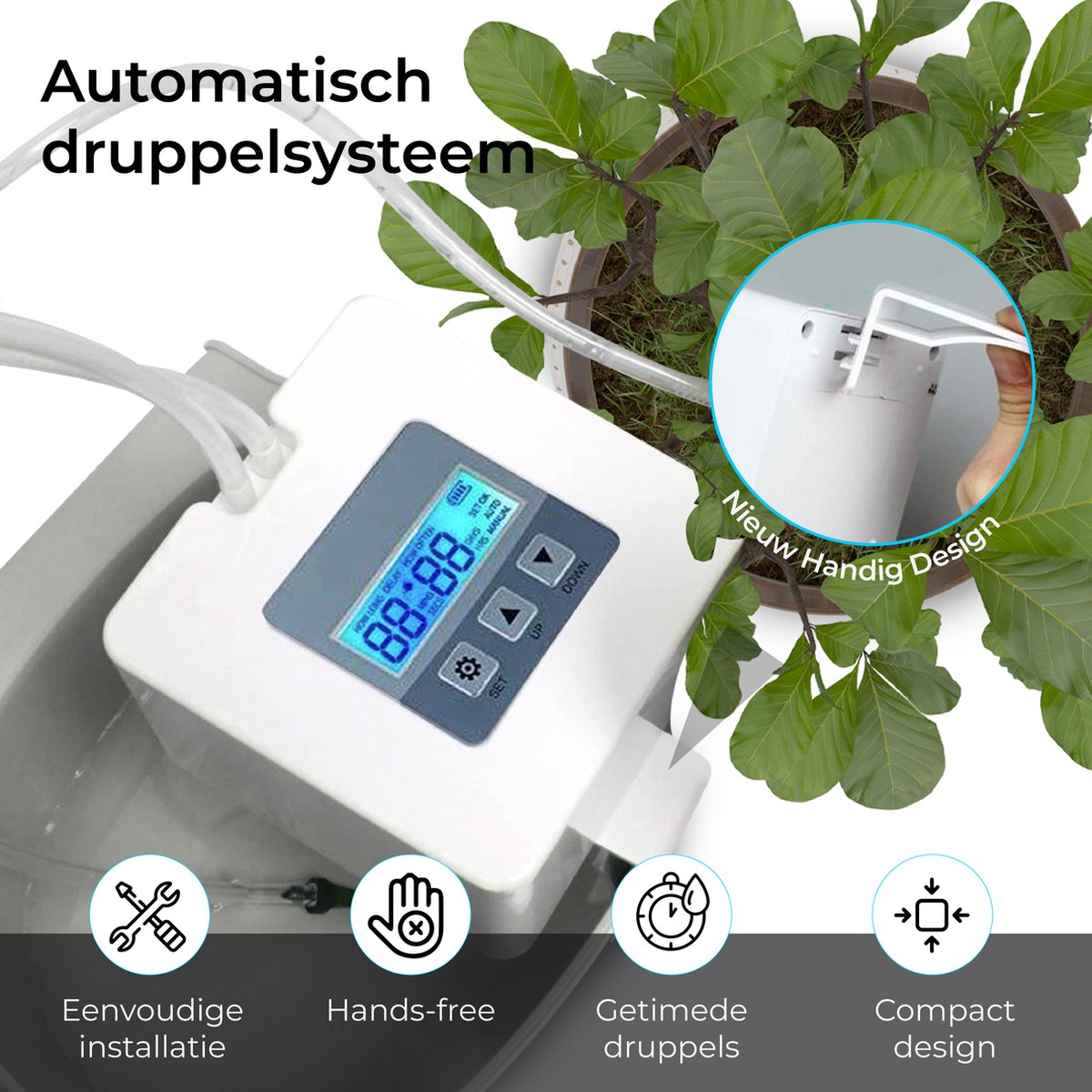  Automatisch Bewateringssysteem Voor Kamerplanten Met Pomp – Waterdruppelaar – Watergeefsysteem– Planten Watergever