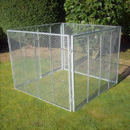  Compostbak 100x100x80 Cm, Tuinafvalbak, GeZu-Impex