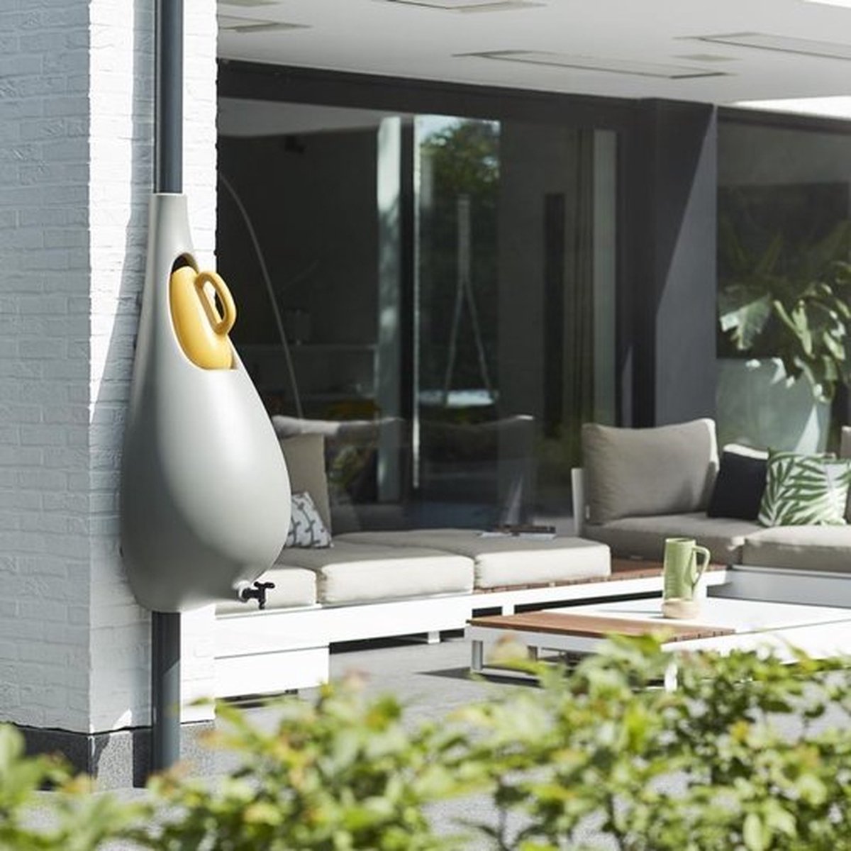  Elho Pure Raindrop 70L - Geel/Oker