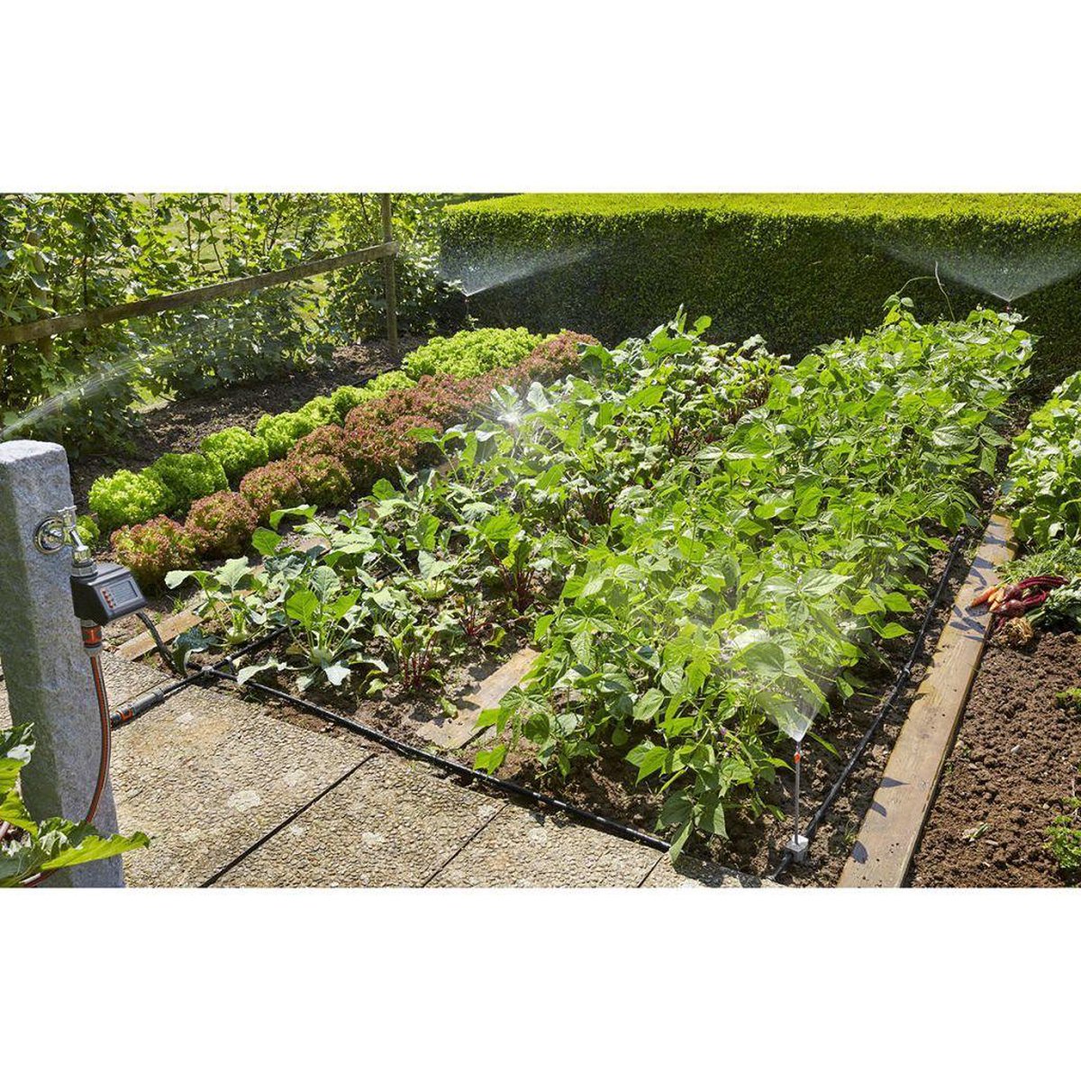  GARDENA Micro Drip System Bloembed En Moestuin Startset Druppelsysteem - 25 Meter
