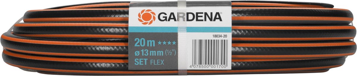  GARDENA - Comfort FLEX - 6-delige Tuinslangset Tuinslang - 20 Meter - 13 Mm