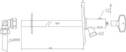  Riko Vorstbestendige Gevelkraancombinatie 15X3/4