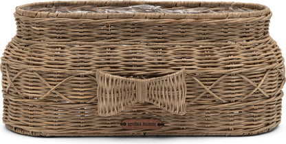  Riviera Maison Bloempot Voor Binnen Naturel - Rustic Rattan Bow Planter Oval