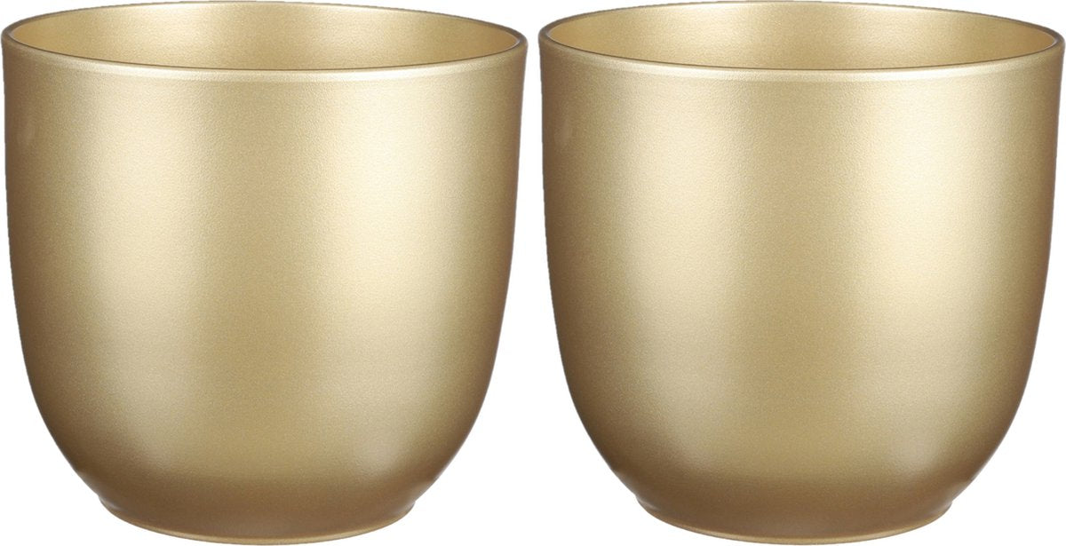  Mica Decorations Tusca Bloempot - H23 X Ø25 Cm - Goud