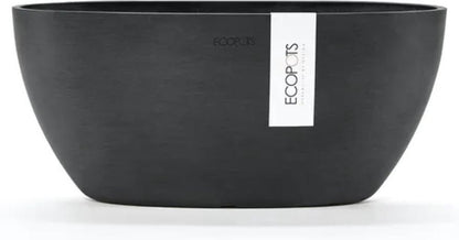  Ecopots | Sofia | Dark Grey | Binnenbloempot | 30 Cm | Ovaal