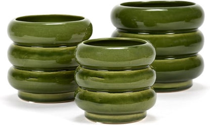  Serax Bloempot-Sierpot Groen D 14.5 Cm H 12,5 Cm