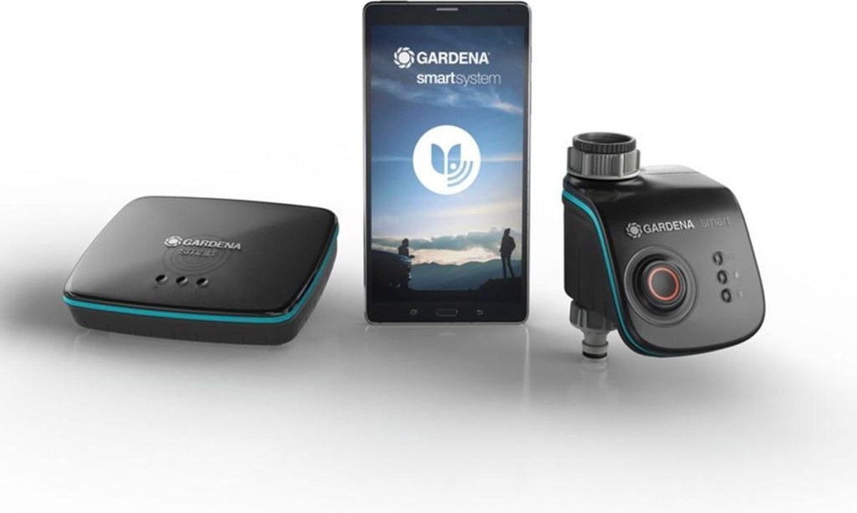  GARDENA - Smart Water Control Set Besproeiingscomputer - 1min Tot 10u - 6 Besproeiingen Per Dag