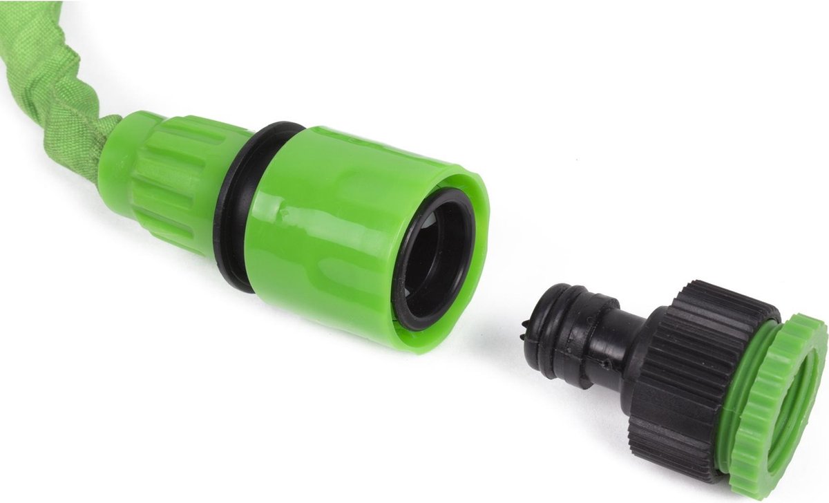 Benson - Tuinslang - Fexibel - 10 Meter - Tuinslang Met Koppeling - Spuitpistool - Groen