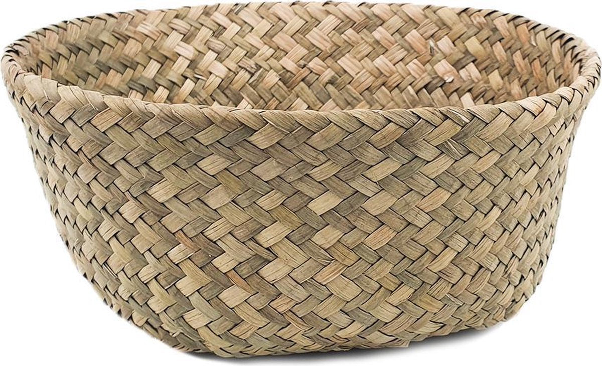  Plantenmand 35x35cm Naturel Extra Groot | Multifunctionele Mand | Handgemaakt | Planten-houder | Planten Accessoires | Planten Mand