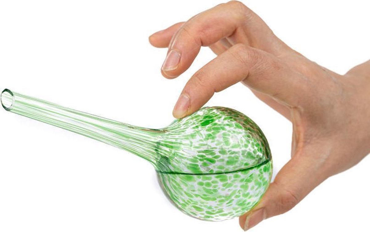 Merkloos Decopatent® 4 Stuks - Waterdruppelaar Voor Planten - Watergever - Glas - Waterbollen - Watergeefsysteem - Plantenbollen - Groen