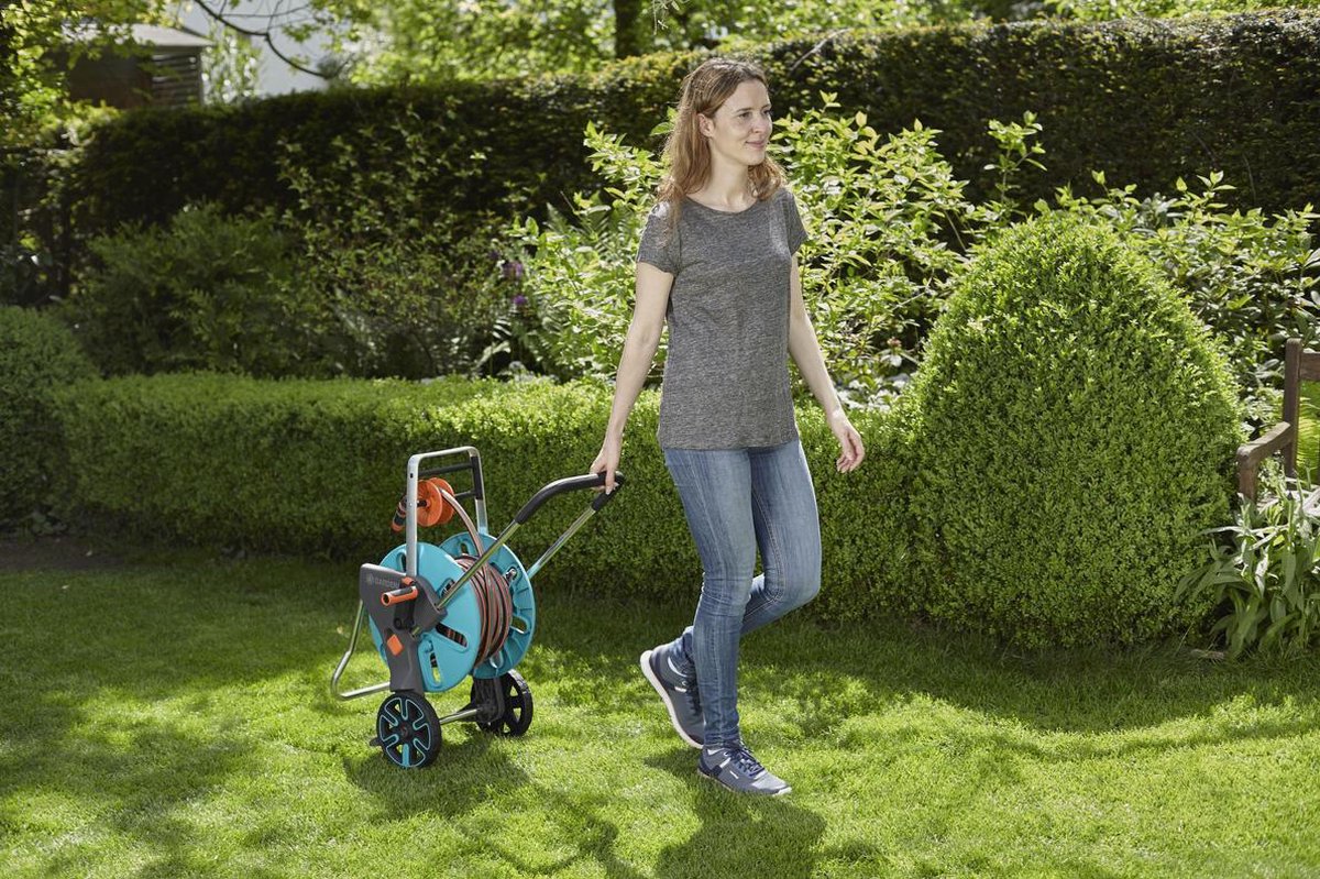  GARDENA AquaRoll M Easy Set - Slangwagen - Maximaal 60 M Opbergcapaciteit