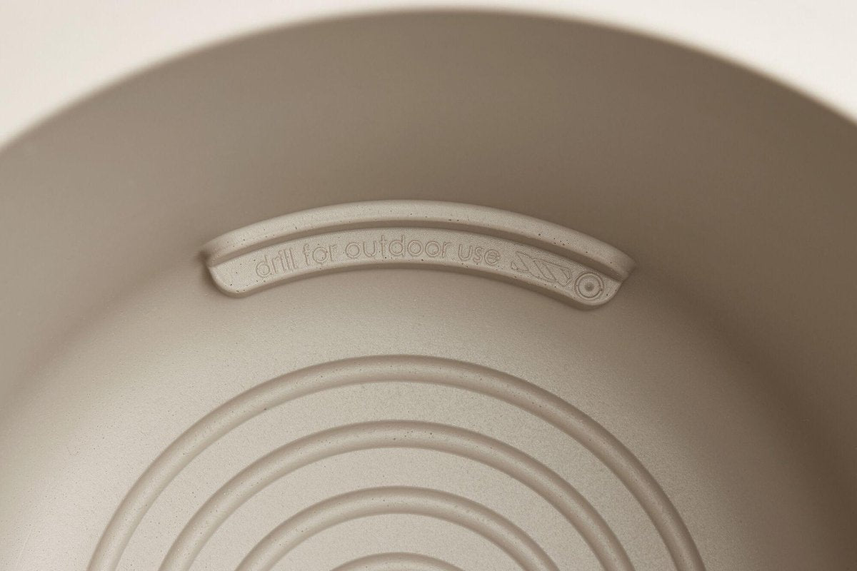  Elho Pure Coupe 41 - Bloempot Voor Binnen &amp; Buiten - Ø 41.3 X H 57.9 Cm - Beige/Balanced Beige