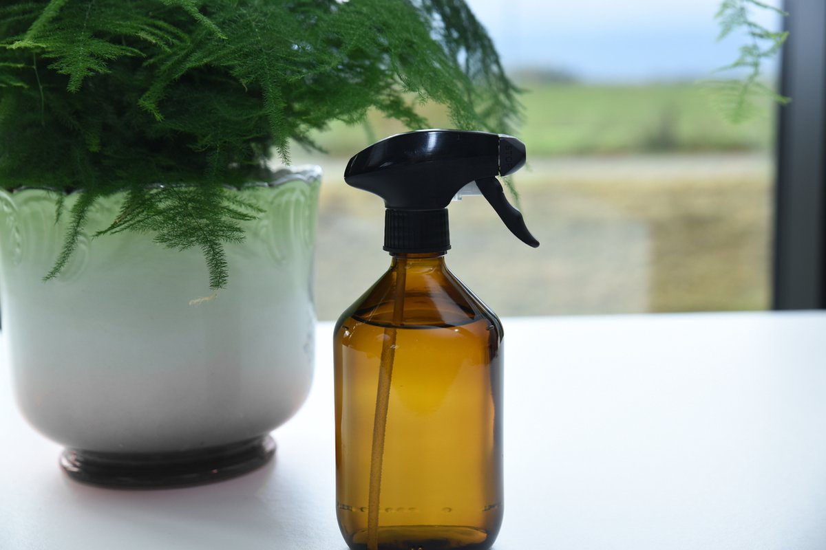 24DOTS Living Plantenspuit | 500 Ml Bruin Amber Glas | Plantensproeier | Plantenspuit Binnen | Waterverstuiver | Vernevelaar