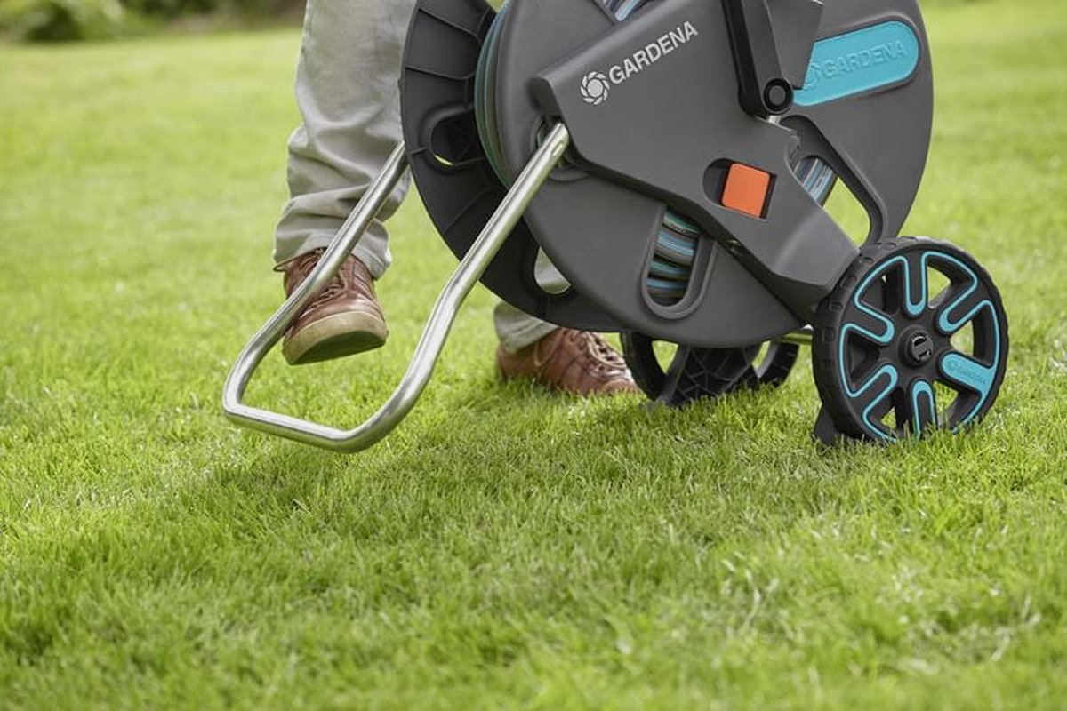  GARDENA - AquaRoll L CleverRoll L Easy Set Slangenwagen - Maximaal 50 Meter - Verstelbare Handgreep