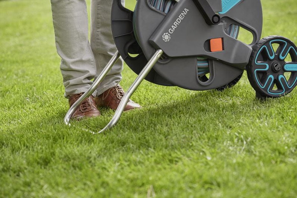  GARDENA - AquaRoll L CleverRoll L Easy Set Slangenwagen - Maximaal 50 Meter - Verstelbare Handgreep